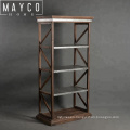 Mayco Most Popular Wood Corner Shelf Design,Galvanized Sheet Wooden Corner Bookcase